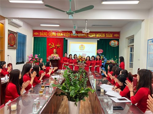 Đại hội công đoàn Trường Mầm non Tựu Liệt xã Tam Hiệp lần thứ IV, nhiệm kỳ 2023-2028