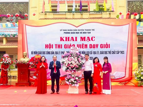 Khai mạc Hội thi Giáo giên dạy giỏi cấp THCS huyện Thanh Trì năm học 2023 - 2024